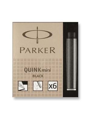 Parker Quink Kısa Kartuş 6 Lı Siyah S0767220