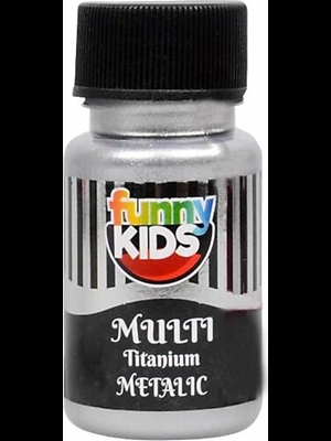 Rich Funny Kids Titanyum Metalik 50 Cc Akrilik Boya Gümüş 05443