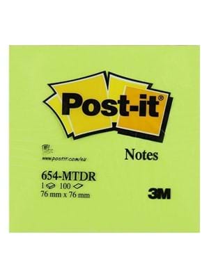 3m Post-it 76x76 Mm Yapışkanlı Not Kağıdı 100 Yp Muhtelif Renkler 654-mtdr