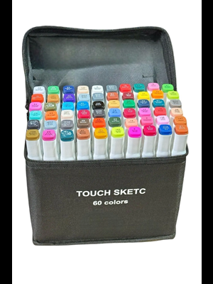 Touch Silky Çift Uçlu Marker Kalem Çantalı 60 Renk 888-60