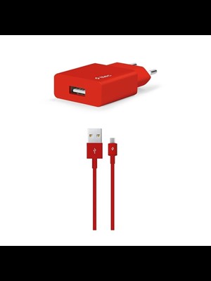 Ttec 2scs20mk Smartcharger 2.1a Micro Usb Kablo+seyahat Şarj Aleti Kırmızı