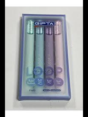 Gıpta Fosforlu Kalem 4 Lü Loop Pastel Renkler F1463