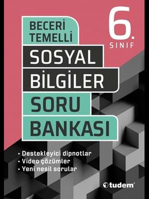 6.sınıf Beceri Temelli Sosyal Bilgiler Soru Bankası-tudem Yayınları