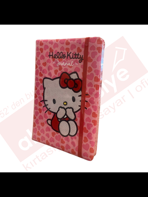 Victorias Journals A5 Hello Kitty Vegan Deri Lastikli Nakışlı Günlük 192 Sayfa 525-2090