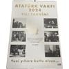 Atatürk Vakfı Spiralli Aylık Duvar Takvimi 2024