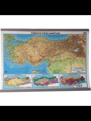 Odak 70x100 Türkiye Siyasi-fiziki Çift Taraflı Harita