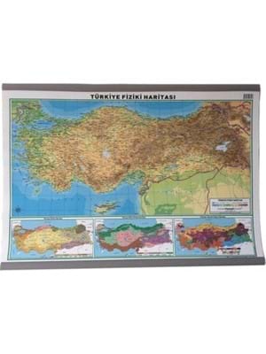 Odak 70x100 Türkiye Siyasi-fiziki Çift Taraflı Harita