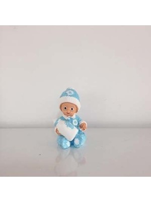 Sükseli Teraryum Objesi Bebek Figürü Mavi 5901413