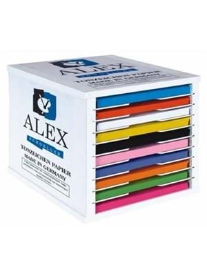 Alex Schoeller 50x70 Sedefli Fon Kartonu Kırmızı Alx.680