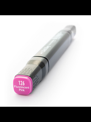 Del Rey Twin Çift Uçlu Marker Kalem F126 Fluorescent Pink