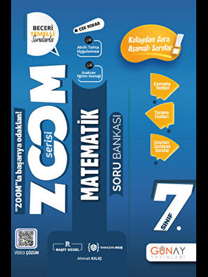 Günay Yay.- 7.sınıf Zoom Serisi Matematik Soru Bankası 2324