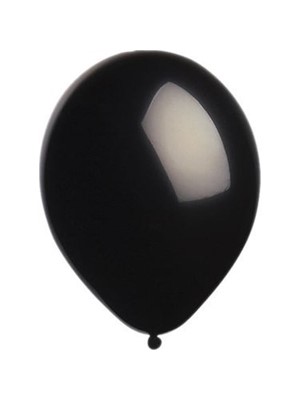 Balonevi 12" Metalik Balon 100"lü Siyah