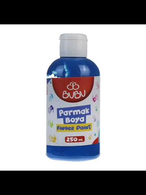 Bubu 250 Ml Parmak Boyası Mavi Par012