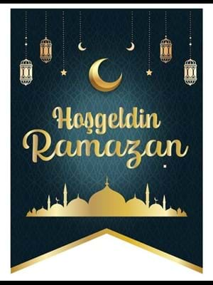 Nedi Kırlangıç Oynar Yazı Hoşgeldin Ramazan Altın Yaldızlı 00001