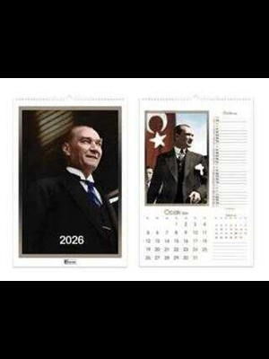 Keskin Color 31x43 Spiralli Duvar Takvimi Atatürk 12yp 600124-99 (2026)