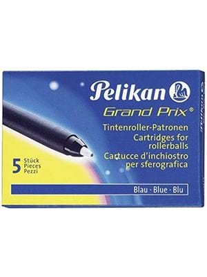 Pelikan Twist Grand Prix Kısa Tip Roller Kalem Yedeği (refil) 5 Li Mavi