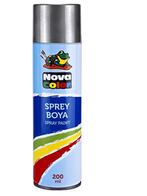 Nova Color 200 Ml Sprey Boya Gümüş Nc-812