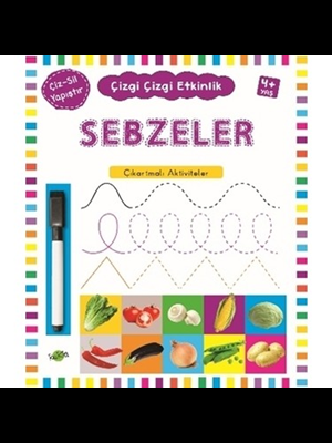 Çizgi Çizgi Etkinlik - Sebzeler - Kukla Yayınları