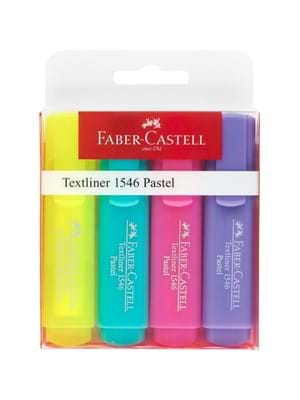 Faber Castell Fosforlu Kalem Pastel Renkler 4 Lü Takım 154610