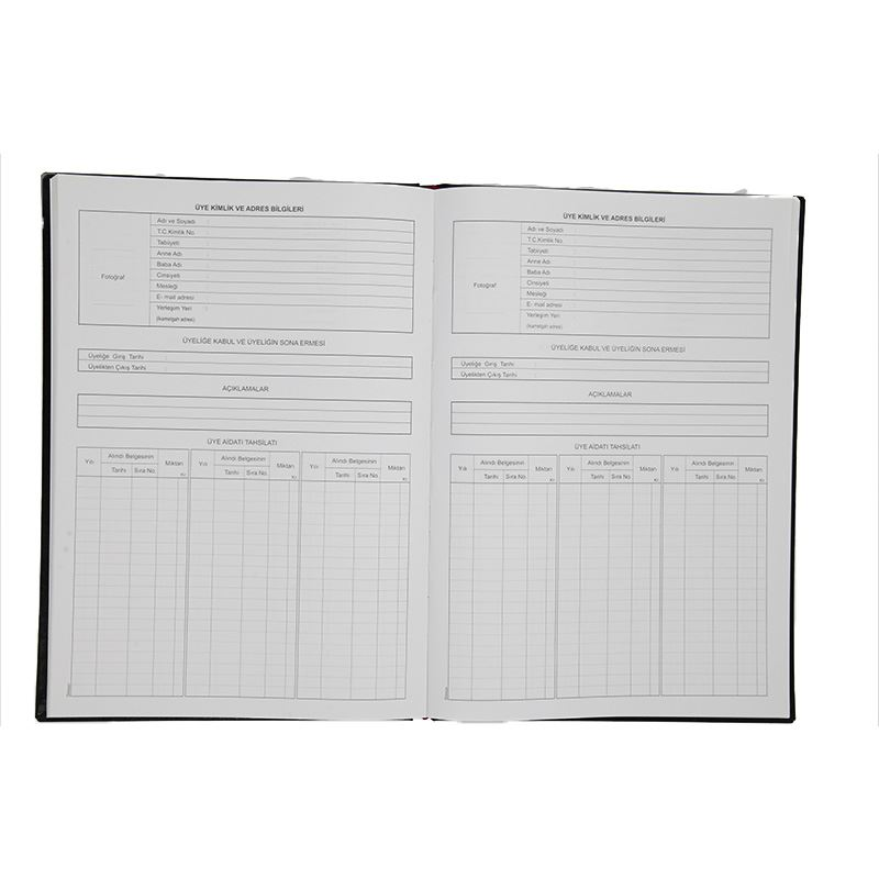 ALTINYILDIZ DERNEK ÜYE KAYIT DEFTERİ CİLTLİ 192 YP