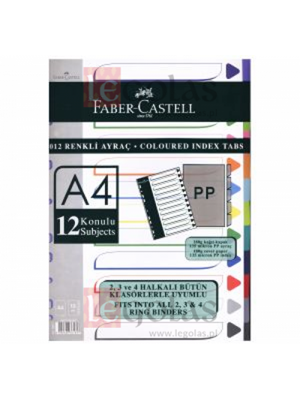 Faber Castell A4 Seperatör 12 Renk Fc-2012 5250107