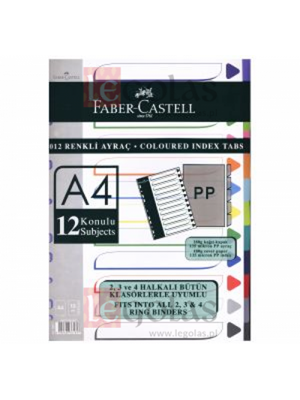 Faber Castell A4 Seperatör 12 Renk Fc-2012 5250107