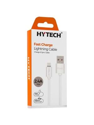 Hytech Hy-x95 1m 2.4a Iphone Lıghtnıng Beyaz Şarj Kablosu
