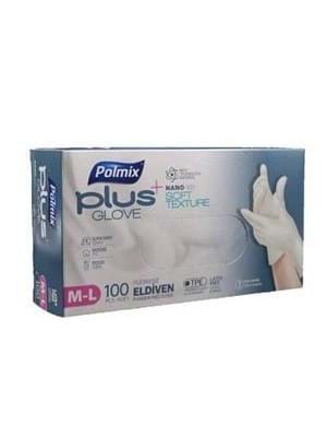 Polmix Plus Glove Nano Pudrasız Eldiven Medıum-large 100''lü Beyaz