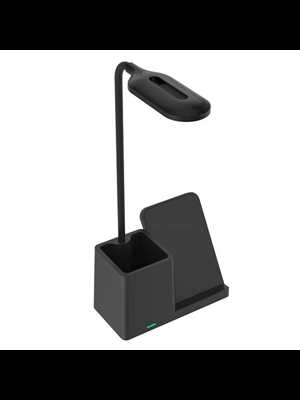 S-link Sl-m9054 10w Type-c Kablosuz Şarj Cihazlı Kalemlikli Masa Lambası