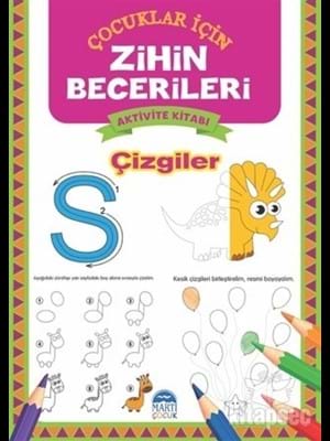 Zihin Becerileri Aktivite Kitabı - Çizgiler - Martı Çocuk Yayınları