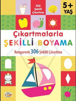 Çıkartmalarla Şekilli Boyama - 5+ Yaş - 0-6 Yaş Yayınları