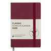 Victorias Journals Classic 9x14 Günlük Ajanda Sert Kapak Ivory Bordo 124-1485 2025