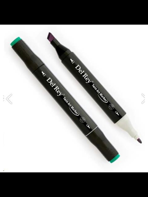 Del Rey Twin Çift Uçlu Marker Kalem Bg50 Forest Green