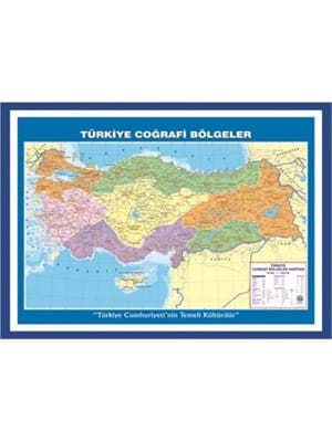 Odak 70x100 Türkiye Coğrafi Bölgeler Haritası