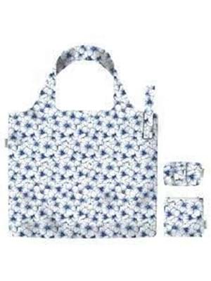 Bagbi Bez Askılı Çanta Mavi Çiçek-145
