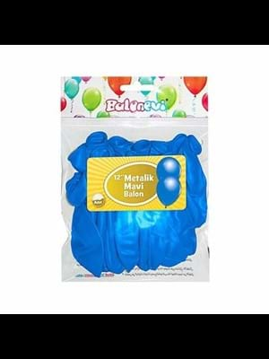 Nedi Party Marty 12" Metalik Balon Mavi 20"li 12144