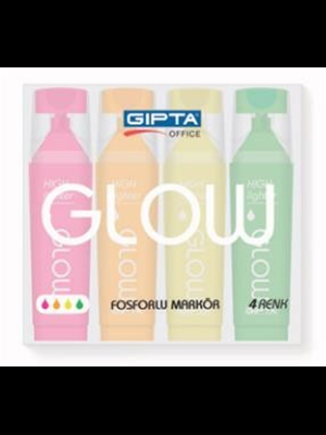 Gıpta Fosforlu Kalem 4 Lü Neon Renkler F1575