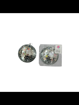 Nedi Yılbaşı Disko Topu 10 Cm Gümüş Tekli 13535