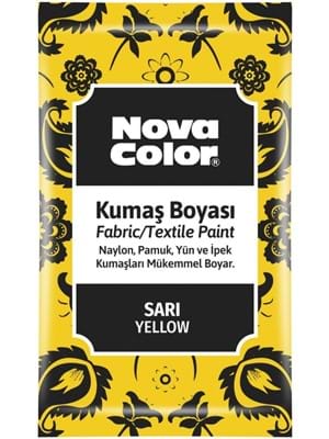 Nova Color 12 Gr Toz Kumaş Boyası Sarı Nc-900