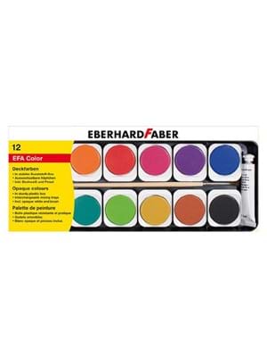 Eberhard Faber Suluboya 12 Renk Plastik Kutulu 578112