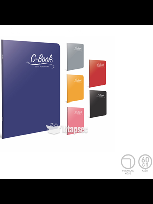 Gıpta C Book A4 Pp Kapak Tel Dikişli Defter Kareli 40 Yp 6898