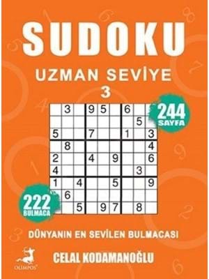 Sudoku Uzman Seviye 3 - Olimpos Yayınları