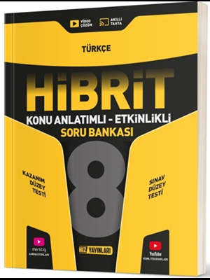 Hız Yay.-8.sınıf Türkçe Hibrit Konu Anlatımlı Etkinlikli Soru Bankası 2425