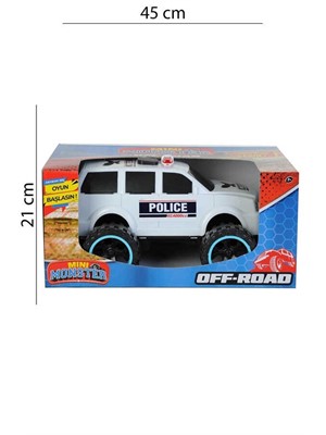 Çlk Toys Oyuncak Araba Mini Monster Polis Arabası Çlk-270 52701