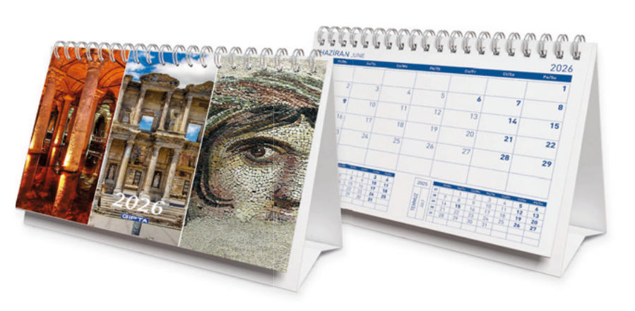 GIPTA 19X14.3 BRİSTOL ÜÇGEN TAKVİM 19143-BRS (2026)