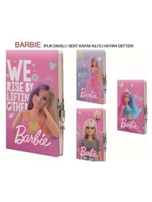 Gıpta Barbie 14x20 Sert Kapak İp Dikişli Kilitli Hatıra Defteri 96 Yp 3432