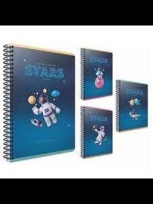 Gıpta Stars A4 Karton Kapak Spiralli Defter Kareli 80 Yp 6186