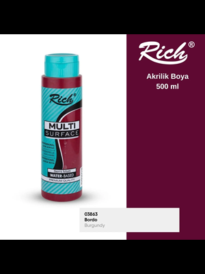 Rich 500 Cc Multı Surface Akrilik Boya 2162 Bordo