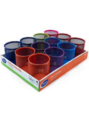 Bion Perfore Silindir Masa Üstü Kalemlik Canlı Renkler 9500