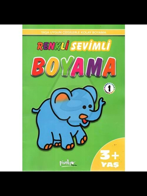 Renkli Sevimli Boyama 1 - Pinokyo Yayınları